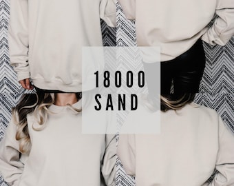 Gildan 18000 Mockup Bundle Sand Mockup Sand Gildan Mockup Sand Sweatshirt Mockup Crewneck Mockup Model Oversized Mock Up Boho Mockup Sweater