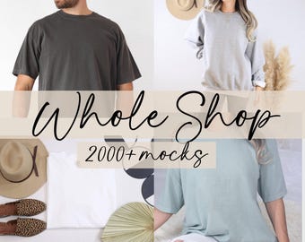 Entire Shop Bundle, Whole Shop Mockup Bundle, Boho Esthetic, Male Model Mockups, Bella Canvas Bundle, Gildan Bundle, PoD Product Photography