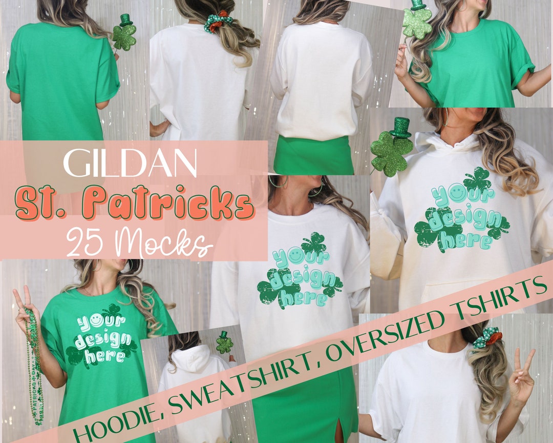 gildan irish green hoodie st patricks day
