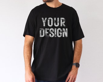 Black Bella Canvas 3001 Mockup, Male Mockup Black , Men Mockups, BC 3001 Mock Up, Mens Black Tshirt Mockup, Real Male Model Mock Up