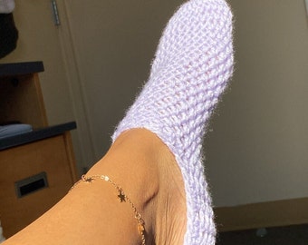 Crochet Footie Socks - The Scrap Yarn