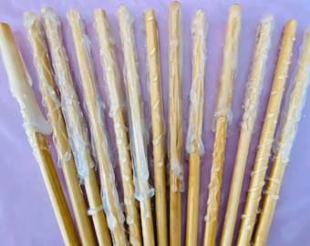 DIY unpainted magic wands | parties, wizard, witches, cosplay, party favor | crafts