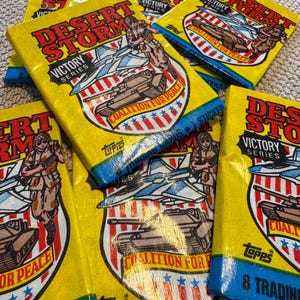 Vintage 1991 Desert Storm Victory Serie Sammelkarten | Neue Packung ungeöffnet