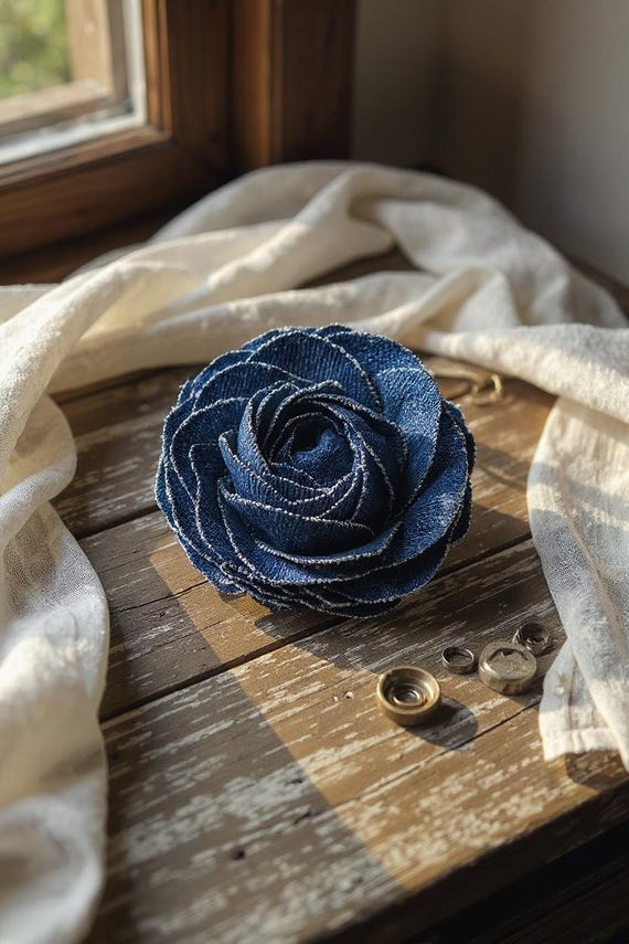 Collana Girocollo Con Fiore In Tessuto Rosa – Collana Boho Regolabile, Fatte A Mano, Per Donna, Sposa, Matrimonio, Festa (Lunghezza 120 Cm) - 2