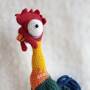 Hei Hei the Rooster Crochet Doll Amigurumi Pattern, PDF Pattern, English Us / Uk / Pt