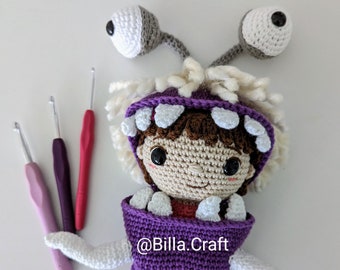 Boo in Tracht Häkelpuppe Amigurumi-Muster , PDF Pattern, English Us/Uk/Pt