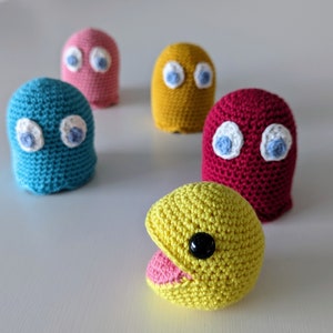 Pacman Gang Crochet Doll Amigurumi Pattern, PDF Pattern, English Us / Uk / Pt