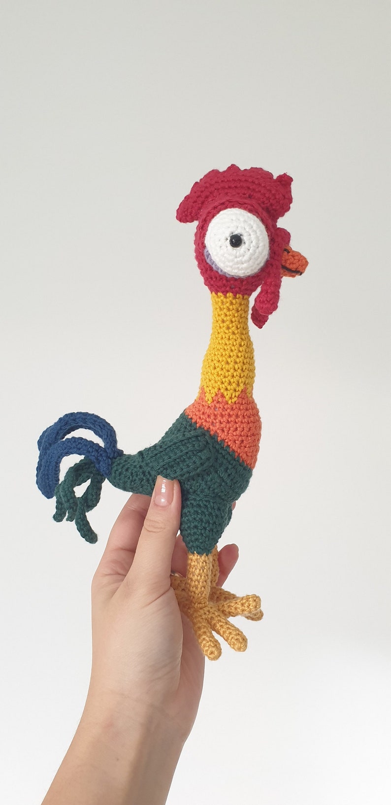 Hei Hei the Rooster Crochet Doll Amigurumi Pattern PDF Etsy