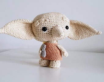Dobby The Elf Crochet Doll Amigurumi Pattern, PDF Pattern, English US / UK