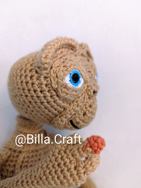 E.T. かぎ針編み人形あみぐるみパターン、PDFパターン、英語