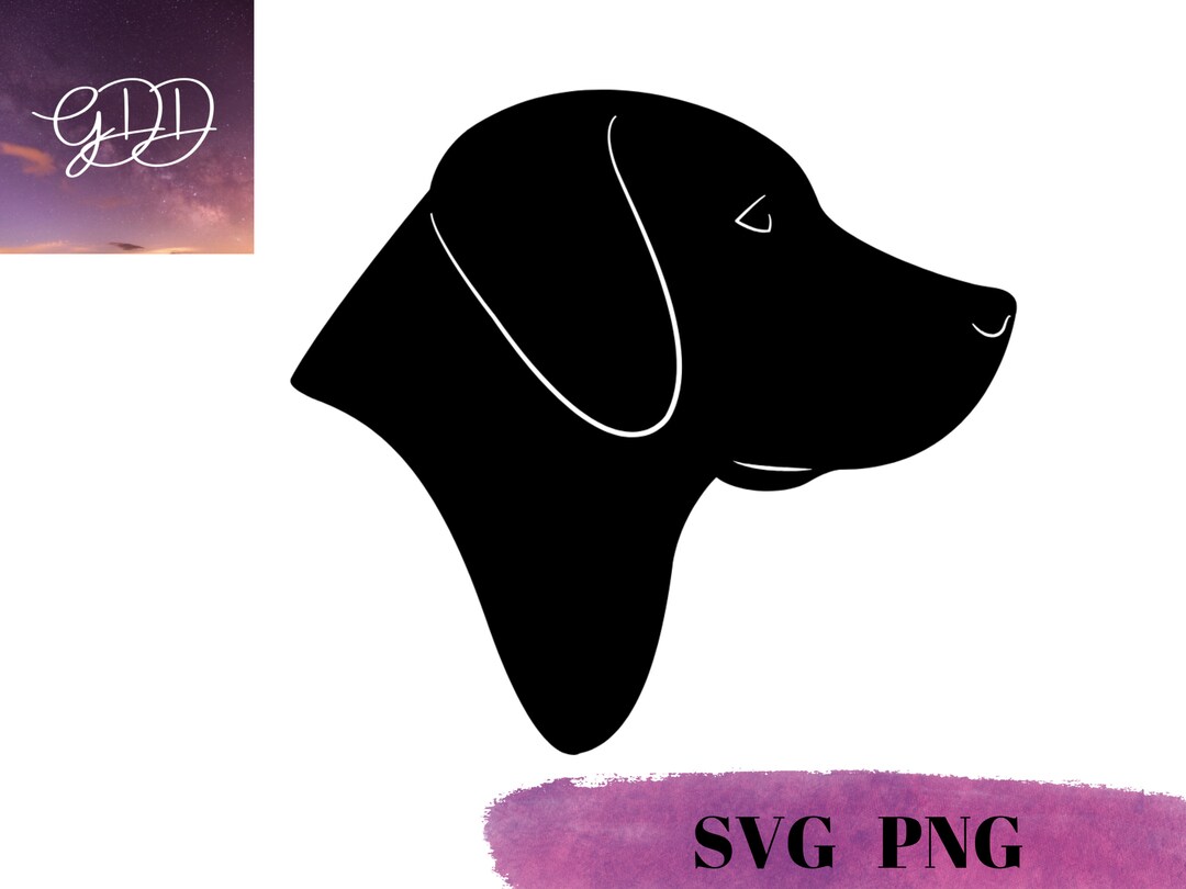 Labrador Head SVG Minimalist Dog Labrador Head PNG Dog Head Etsy UK