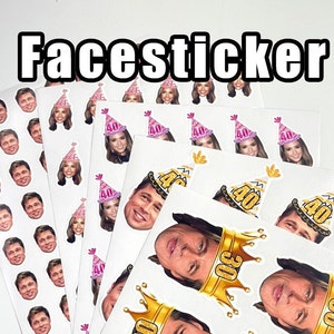 Personalized Stickers Face Sticker Custom Logo Stickers Bachelorette Bachelor Graduation Retirement 21st, 40th, 50th, 60th Party decoration