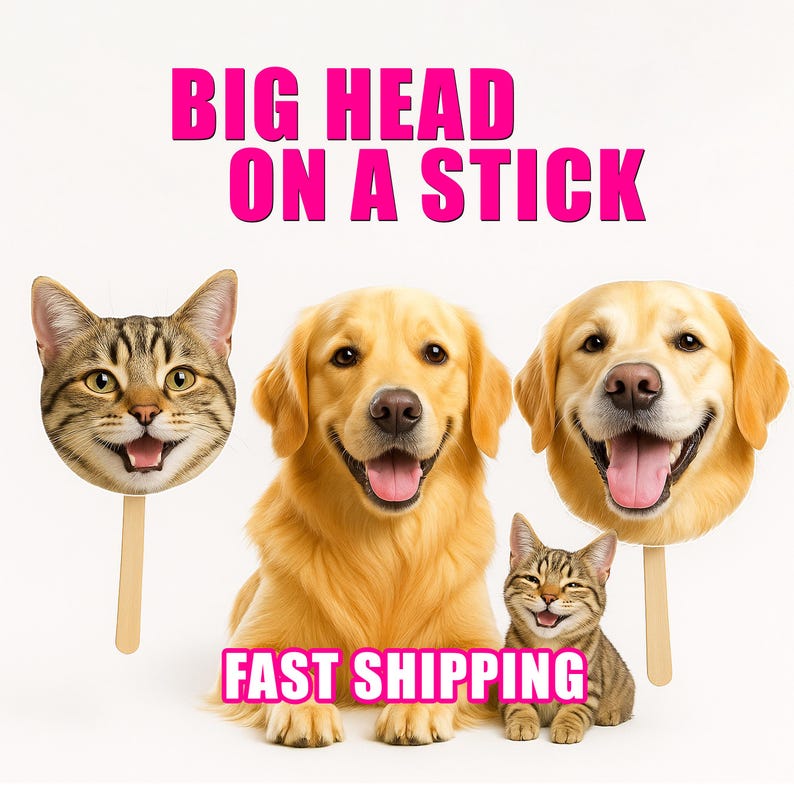 Face On A Stick Big Head Cutouts Fat Head Face sign Bachelorette Bachelor Bridal Groom Photo Party Prop Wedding Graduation Sporting Event image 3