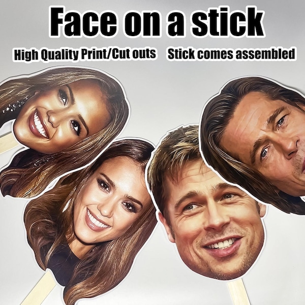 Head Photos on a Stick Etsy