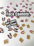 Personalized Face Confetti Table Scatter Photo Confetti Birthday Party Decoration Bachelorette  Retirement Graduation Bachelor 21st 30th 40t