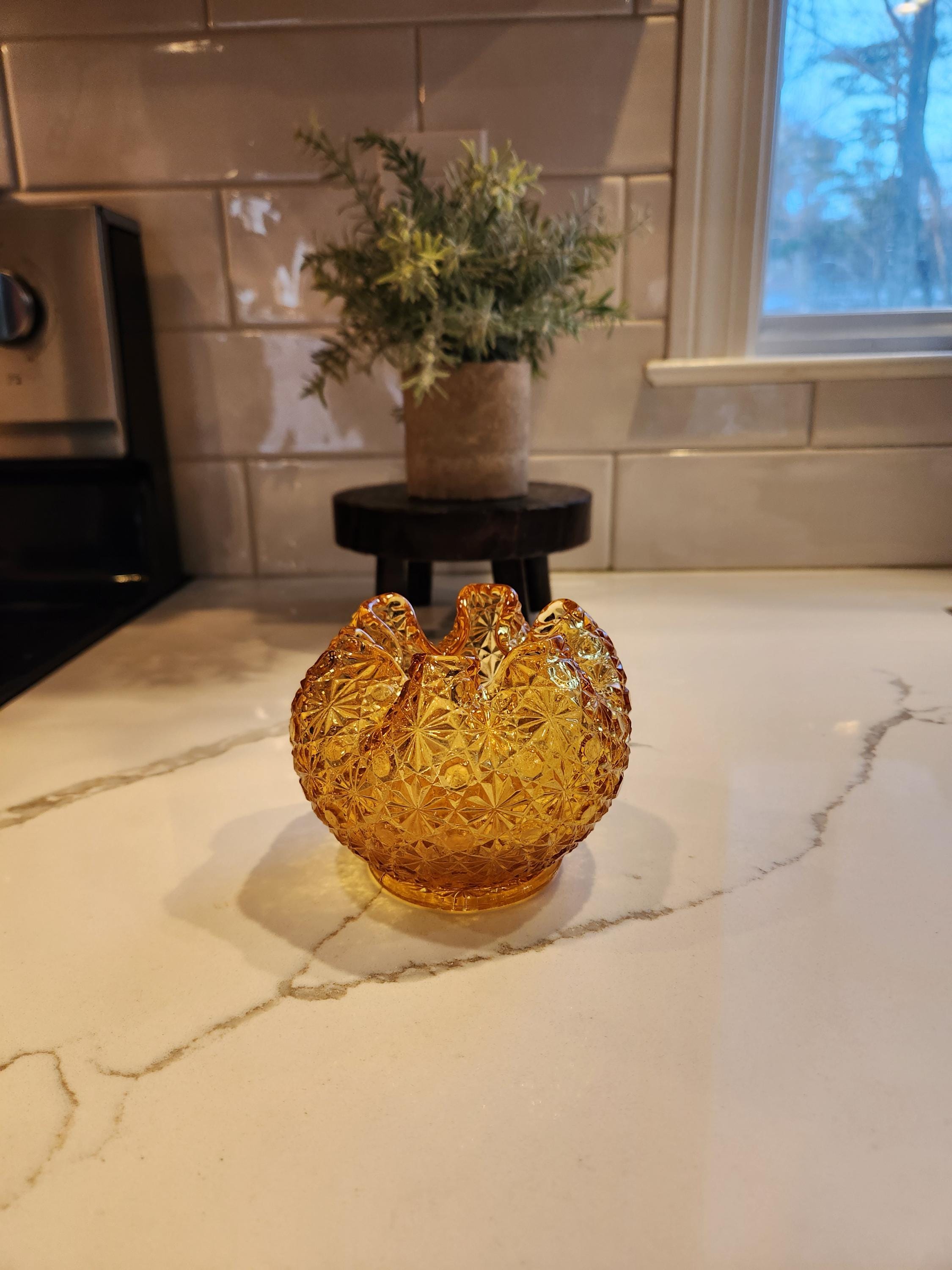 Fenton Rose Bowl - Etsy