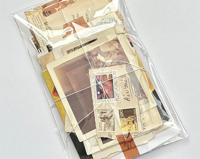 Scraps Pack | Vintage Ephemera & Mixed Paper Pieces for Junk Journals ...