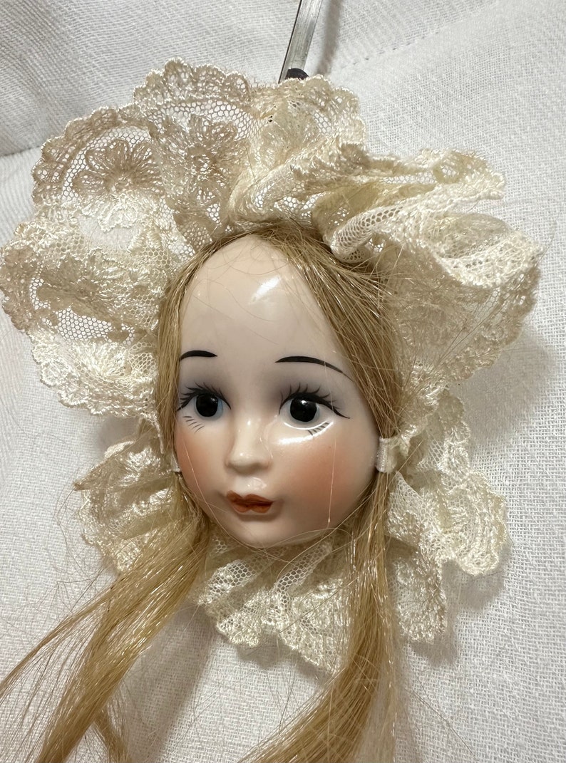 Porcelain Doll Head Ornament Etsy