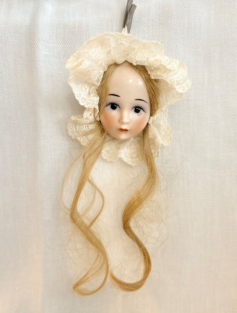 Porcelain Doll Head Ornament Etsy