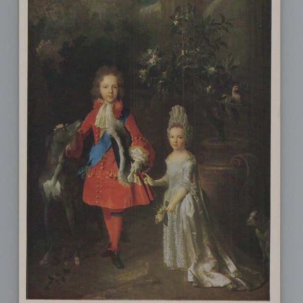 Prince James Francis Edward Stuart by Nicolas De Largilliere Postcard | Art Postcard | National Portrait Gallery | Vintage 1970s | 4" x 6"