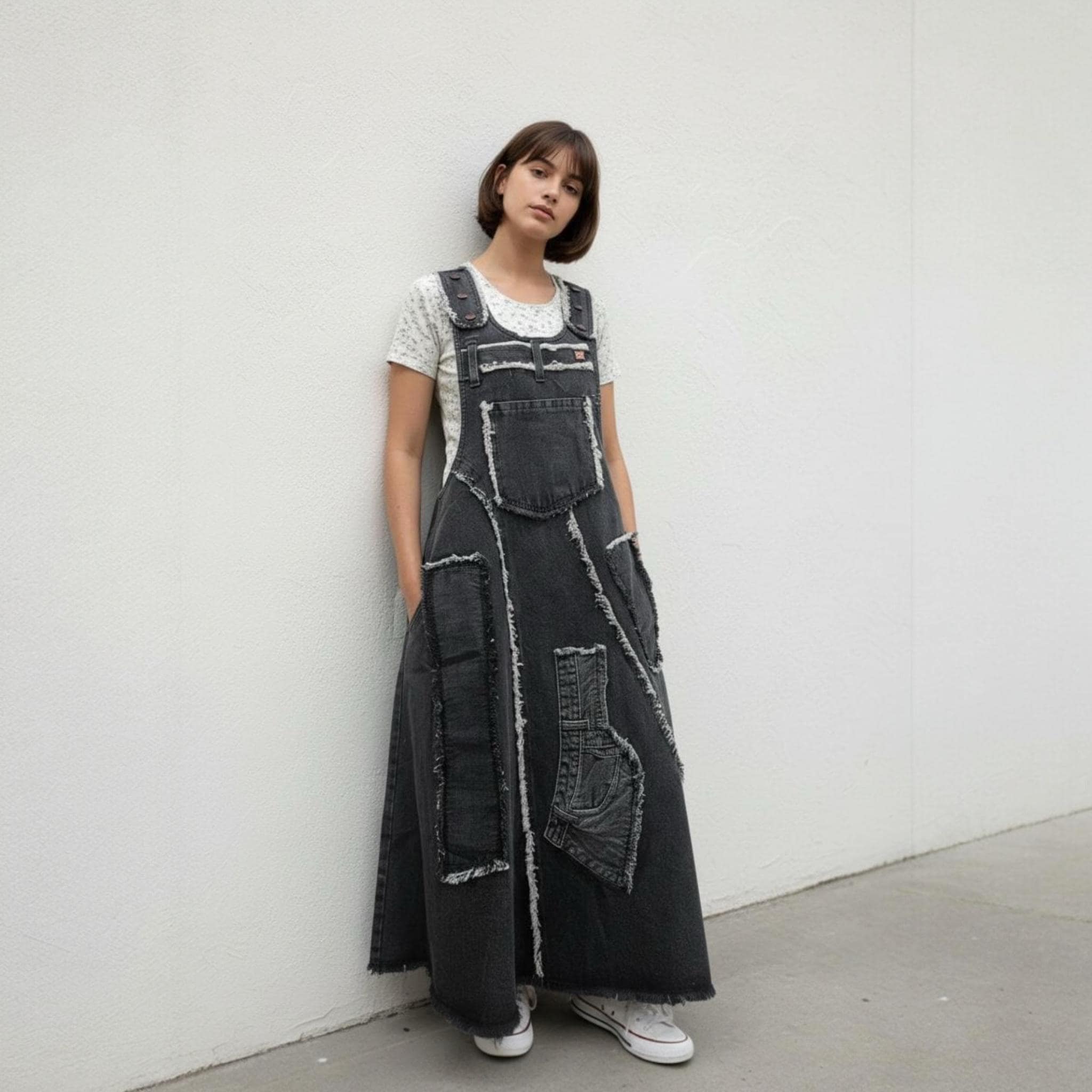 denim black overall dress Agnes Denim Overall Dress By Judy Blue – Orchard Way main image 1