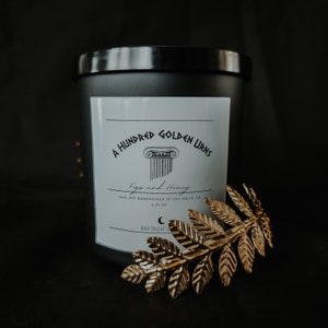 A Hundred Golden Urns | soy candle, literary candle, movie candle, Song of Achilles