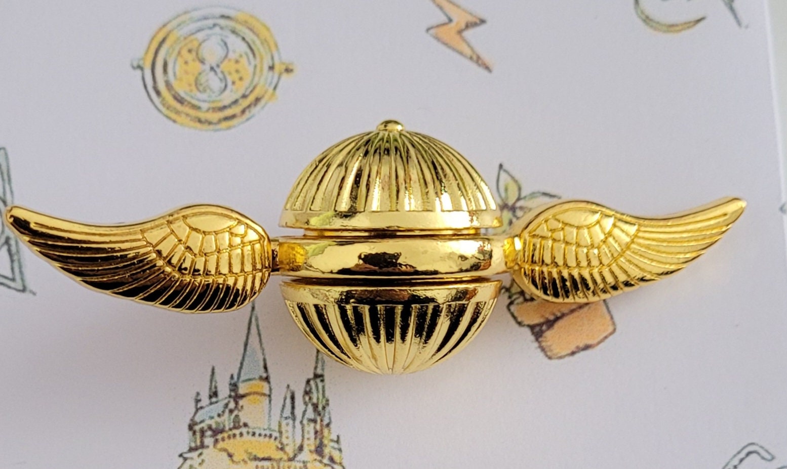 Universal Ornament - Harry Potter - Golden Snitch Snowflake Spinner