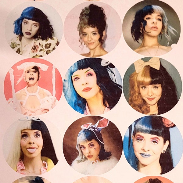 Melanie Martinez 15xEdible pre-cut rice paper cupcake topper