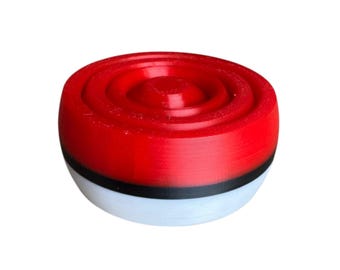 Pokémon Pokeball fidget spinner tactile textured 3D printed puzzle distraction tool