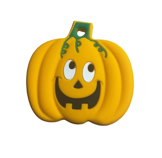Pumpkin  Halloween Chew Necklace, Sensory Stimming Black Bat, Black Cat,
