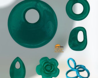 Pearl Green Chewable Silicone Pendant: Fiddle Fidget Sensory Necklace