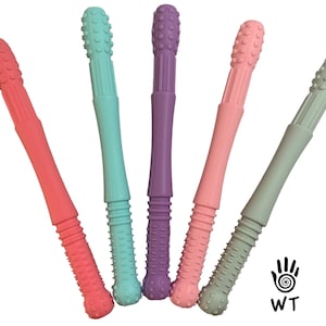 Bobbly Hollow Chewy Textured Tube Shaped Chewable Adult Chew ASD Chew ADHD Autism Sensory Therapy Stimulation Stim Toy Fidget Fiddle