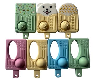 Ice Cream Popper Chew Necklace: Sensory Chewable Jewelry