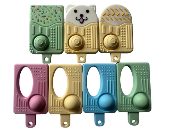Ice Cream Popper Chew Necklace: Sensory Chewable Jewelry