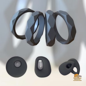 Dark Grey Silicone Chewelry Pendant: Fiddle Fidget Necklace