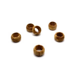 Wooden Circular Napkin Ring,Six Napkin Ring Set,Boho Kitchen Table Decor,Gift For Mum