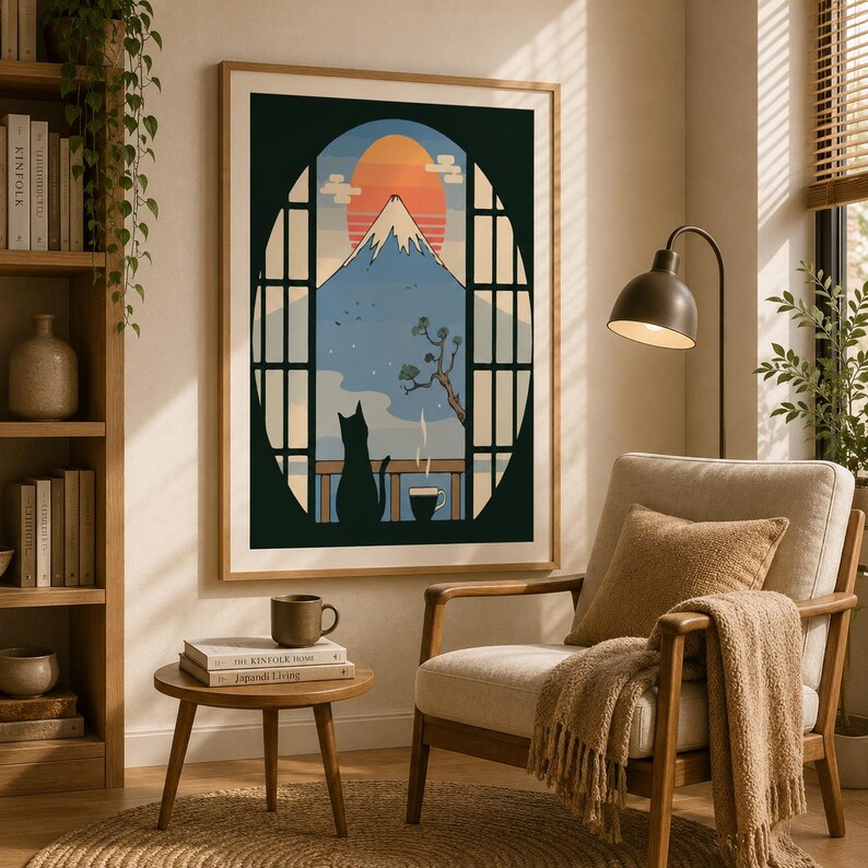 Japanese Landscape Poster, Mount Fuji Wall Art, Japandi Decor Print, Traditional Japan Illustration, Minimalist Nature Artwork, Wabi Sabi Interior, Zen Wall Decor
Japanese Poster, Mount Fuji Art, Japandi Decor, Japan Wall Art, Japanese Landscape, Wabi Sabi Art, Cat Wall Art, Tea Poster, Sunset Landscape, Minimalist Poster, Nature Wall Art, Japanese Print, Scandinavian Art, Zen Decor, Asian Wall Art, Fuji Poster, Living Room Art, Japanese Decor, Travel Poster, Mountain Art