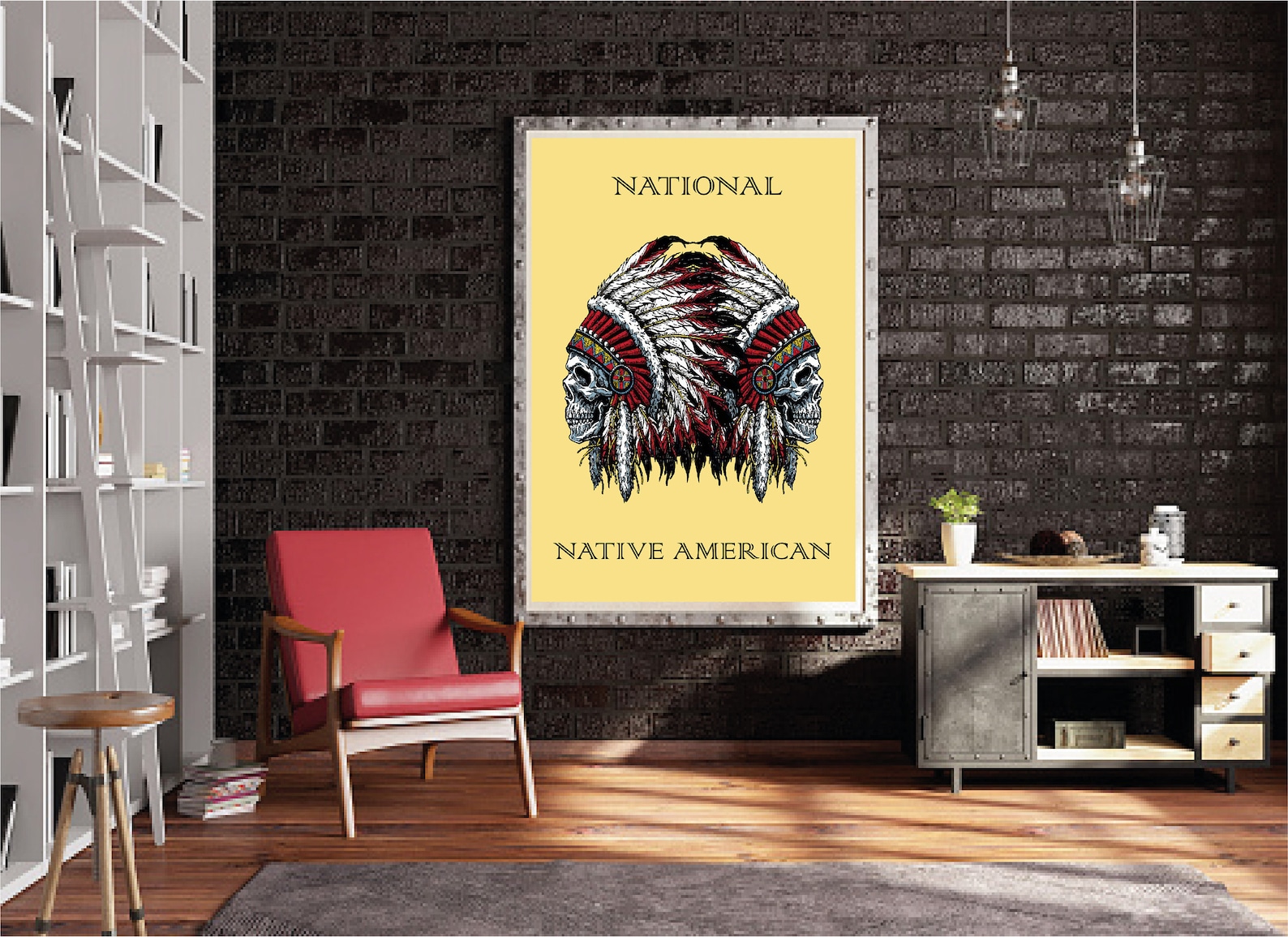 NATIONAL NATIVE AMERICAN Tribal Poster Native Indian in - Etsy