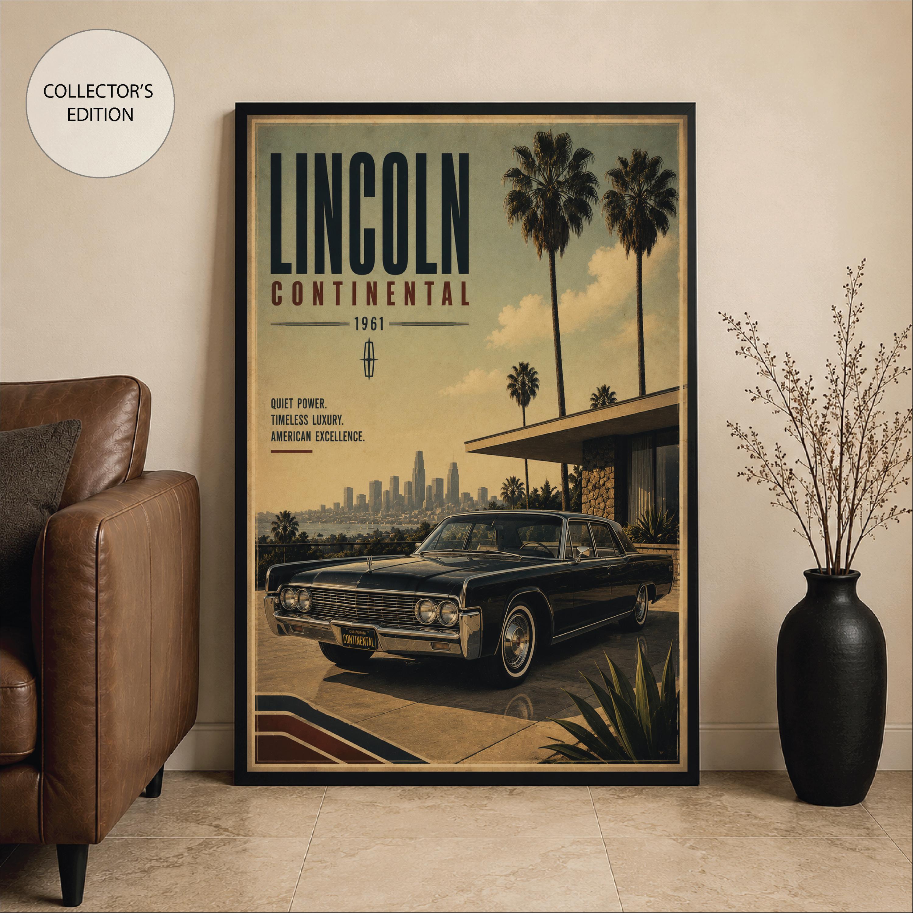 Lincoln Continental Wall Art - Etsy