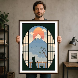 Japanese Landscape Poster, Mount Fuji Wall Art, Japandi Decor Print, Traditional Japan Illustration, Minimalist Nature Artwork, Wabi Sabi Interior, Zen Wall Decor
Japanese Poster, Mount Fuji Art, Japandi Decor, Japan Wall Art, Japanese Landscape, Wabi Sabi Art, Cat Wall Art, Tea Poster, Sunset Landscape, Minimalist Poster, Nature Wall Art, Japanese Print, Scandinavian Art, Zen Decor, Asian Wall Art, Fuji Poster, Living Room Art, Japanese Decor, Travel Poster, Mountain Art