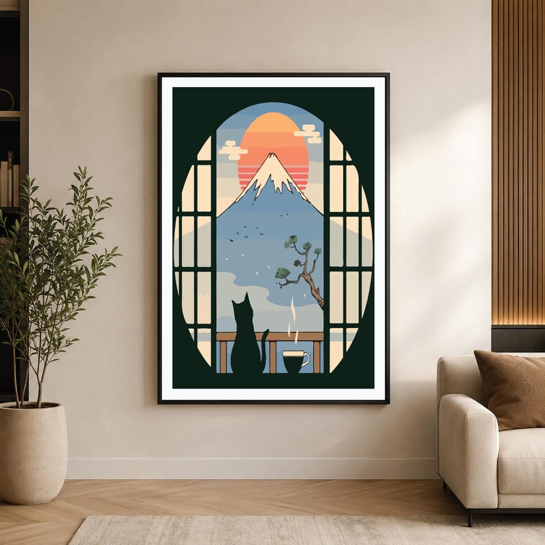 Japanese Landscape Poster, Mount Fuji Wall Art, Japandi Decor Print, Traditional Japan Illustration, Minimalist Nature Artwork, Wabi Sabi Interior, Zen Wall Decor
Japanese Poster, Mount Fuji Art, Japandi Decor, Japan Wall Art, Japanese Landscape, Wabi Sabi Art, Cat Wall Art, Tea Poster, Sunset Landscape, Minimalist Poster, Nature Wall Art, Japanese Print, Scandinavian Art, Zen Decor, Asian Wall Art, Fuji Poster, Living Room Art, Japanese Decor, Travel Poster, Mountain Art