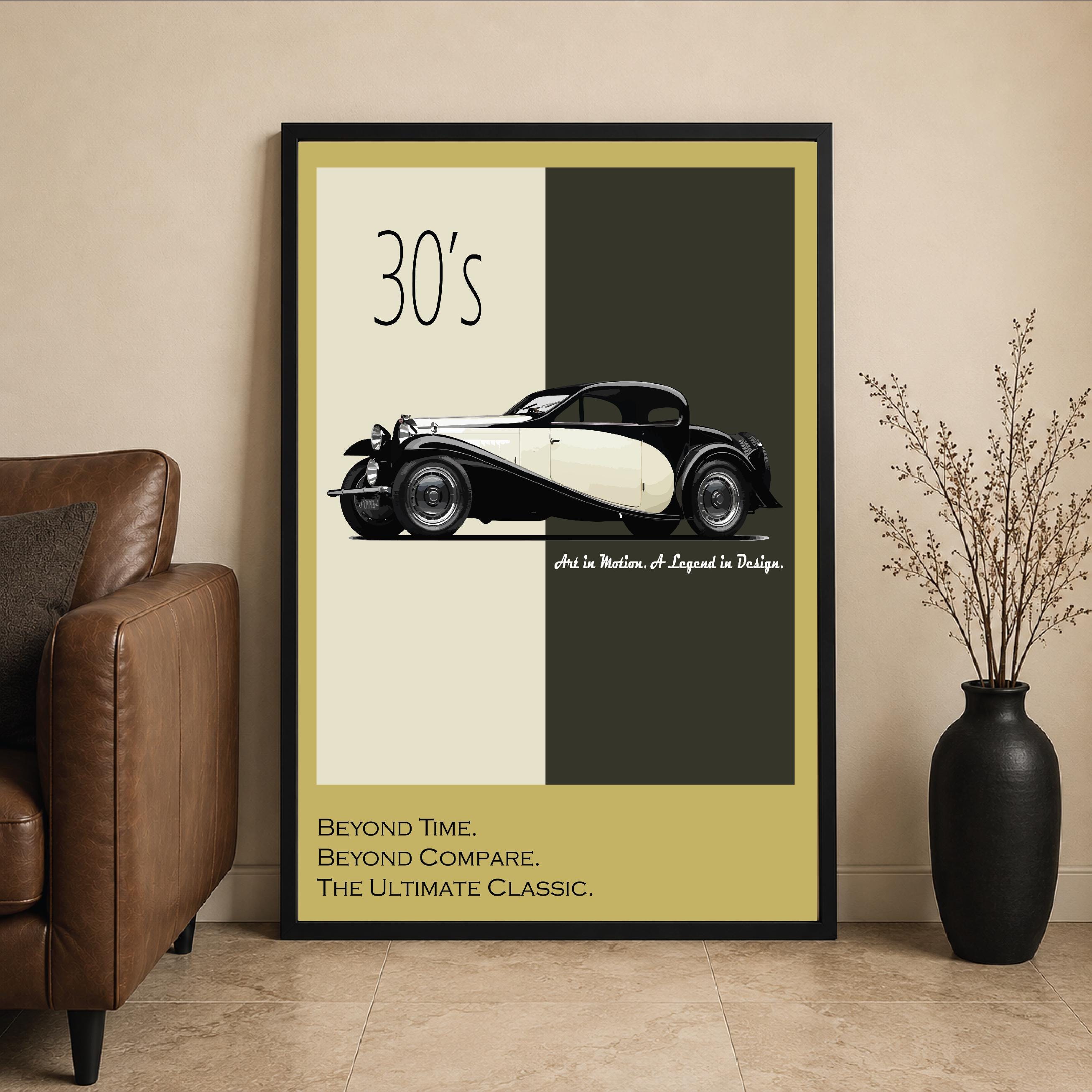 Vintage Bugatti Posters - Etsy