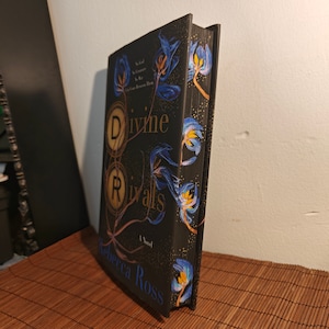 Divine Rivals: A Novel by Rebecca Ross Custom Hand Painted Edge Special Edition
