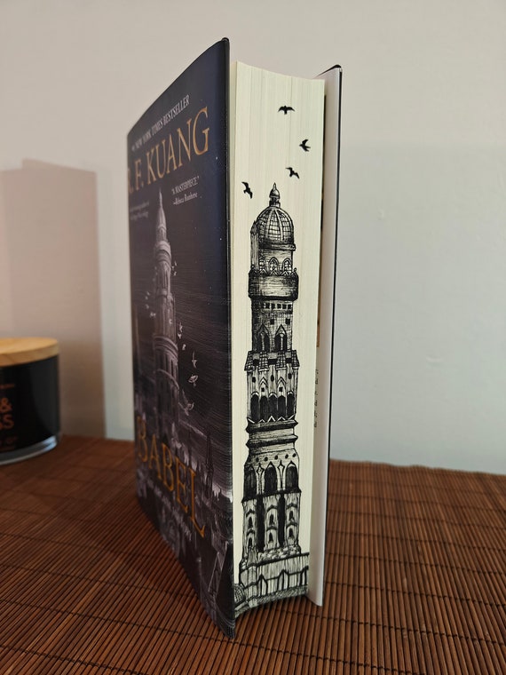 Babel by R.F. Kuang Custom Hand Painted Edge Special Edition