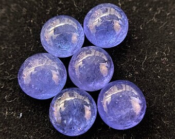 19.10 Carat AAA Tanzanite Cabochon: Royal Blue Gemstone, 8.5mm