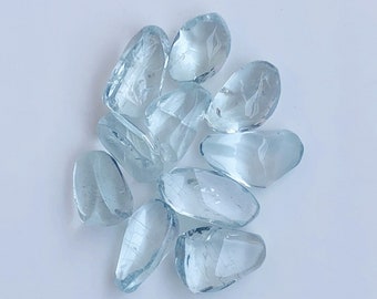 40,65 Karat natürlicher Aquamarin Tumble Cabochon Gute Qualität Loser Edelstein für die Schmuckherstellung zum Großhandelspreis 100% natürlich