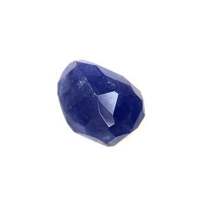 13.60CT Natural Tanzanite Tumble: Faceted Loose Gemstone (11.30x15mm)