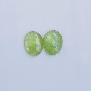 6.40Ct Natural Peridot Rose Cut Gemstone: 12.50x9.50 mm Loose Stone
