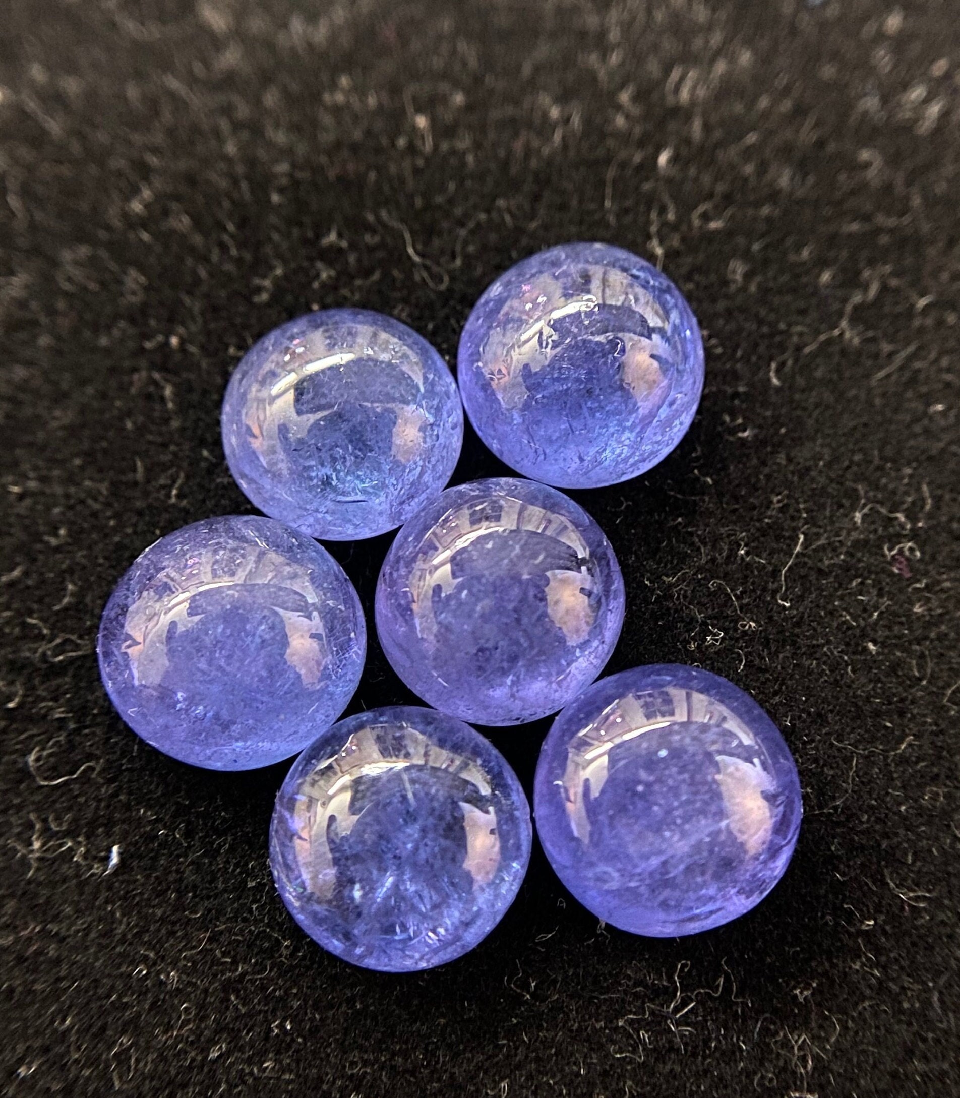 19.10 Carat AAA Tanzanite Cabochon: Royal Blue Gemstone, 8.5mm - Etsy