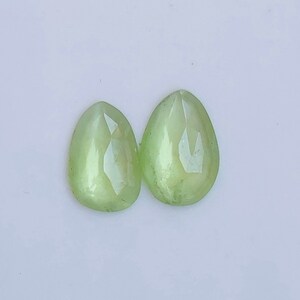 4.40ct Natural Afghanistan Peridot Rose Cut Gemstones: Jewelry Making